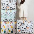 Foldable Portable Handbags Clothing Storage Solutions Cartoon Cow Printing Blanket Storage Bags Dustproof Wardrobe Organizer Bags Quilt Storage Bags. 