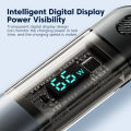 Toocki 66W 3 in 1 Transparent Digital Display Cable Fast Charge USB Type C Cable For Type C/Micro/Lightning Data Cord Wires. 