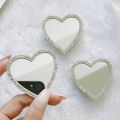 1Pcs Kawaii Adhesive Heart Diamond Design Mirror Junk Phone Case Ipadcase Decoration Charms Handcraft Diy Crafts. 