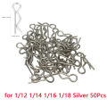 50pcs 1/8 1/10 1/12 1/14 1/16 1/18 Rc Car Body R Clips Bodyshell Pin Metal Body Clip Pin Buggy Truck Accessories. 