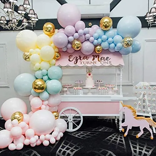 Pastel%20Balloons%20Decorations%20Kit%20-%20115Pcs%20Pastel%20Blue,%20Purple,%20Green,%20Yellow,%20Pink%20Balloons%20And%20Gold%20Chrome%20Balloons%20%20for%20Girls%20Boys%20Combo%20Birthday%20Decoration/%20Unicorn%20Theme/%20Candy/%20Donut/1st%20First%20Years%20Baby/Bachelorette%20-%20Image%203