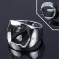 Stainless Steel Finger Corkscrew Bottle Opener Tool Versatile Ring-Shape Bottle Opener Bartender Tool. 