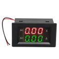 Voltage Current Display Meter Clear Digital Display LED Digital Voltmeter Ammeter Waterproof 0 To 300V 50A for Voltage Monitor. 