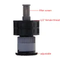 【ZOSR】1/2'' Female Misting Sprinkler Garden Lawn Water Spray Adjustable Rotary Nozzle. 