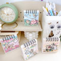 Cute Calendar Student Desk Calendar Calendar Decoration Line Dog Mini Calendar Small Desk Calendar. 