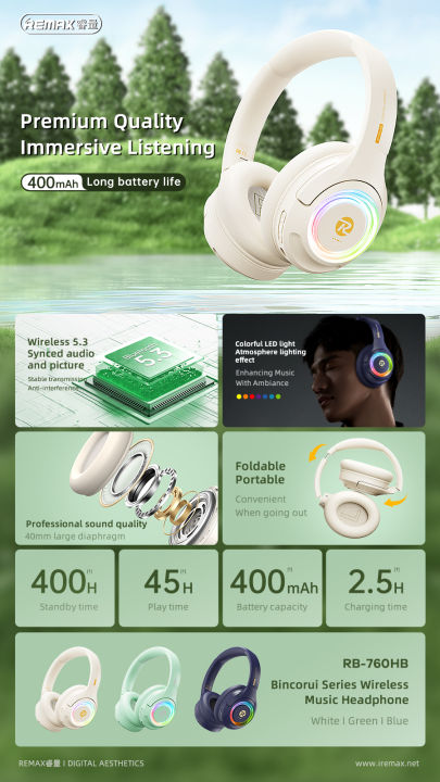 REMAX%20RB-760HB%20Wireless%20Music%20Bluetooth%20Headphone%20With%20Microphone%20Gaming%20Headset%20-%20Image%209