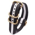 【FOOT SOFA】18mm 20mm 22mm 24mm Bracelets Nato Strap Canvas Watch Band Strap Woven Nylon Fabric Watchband Belt Wristband Gold Buckle. 