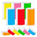 600Pcs Waterproof Hand Bands Neon Wrist Bands for Events Concert Adhesive for Party. 