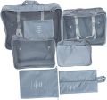 7pcs Travel Storage Bag Luggage Organizer Cubes Mesh Window Bag Travel Cubes Travel Bag Organizer Travel Luggage Organizer Storage Set 290t Double-sided Twill Fabric Water Proof. 