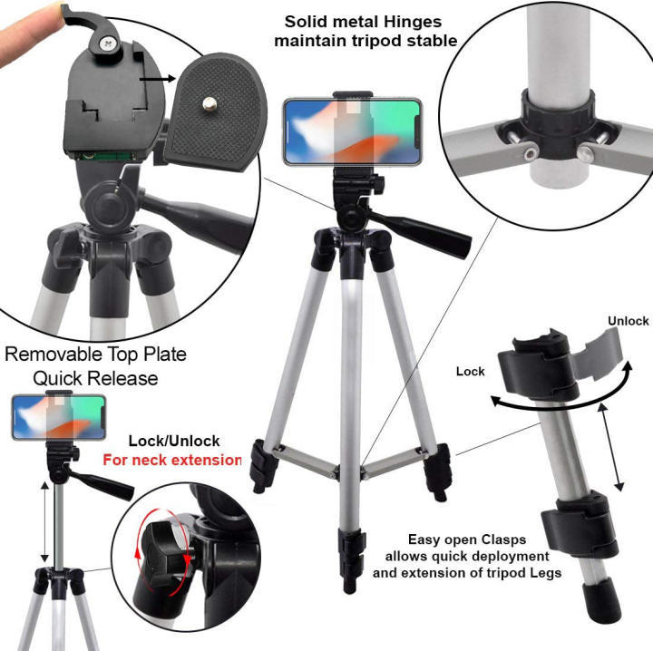 Tripod%20TF-3110/20%20&%20330A%20Tripod%20-%205%20Feet%20Portable%20Tripod%20Camera%20Stand%20and%20Mobile%20Stand%20-%20Image%205