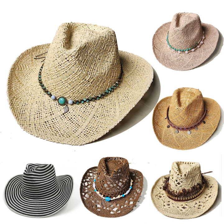 Sun N Sand Playa Western paper straw hat main image 1