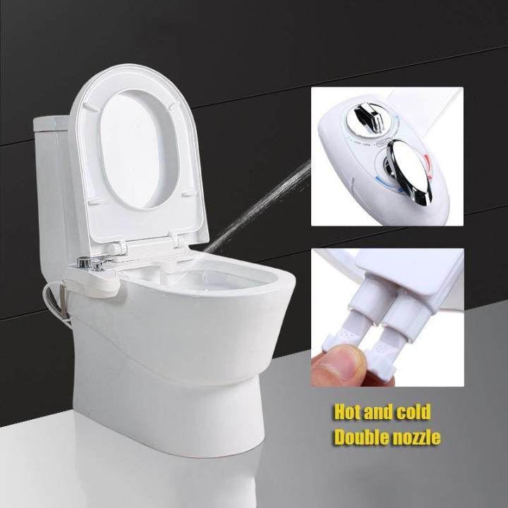 Hot/Cold Bidet Toilet Seat Water Non-Electric Fresh Tools DIY Attachment Spray