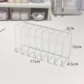 Multi-Slot Makeup Storage Vanity Organizer Plastic Transparent Storage Box for Office Organization. 