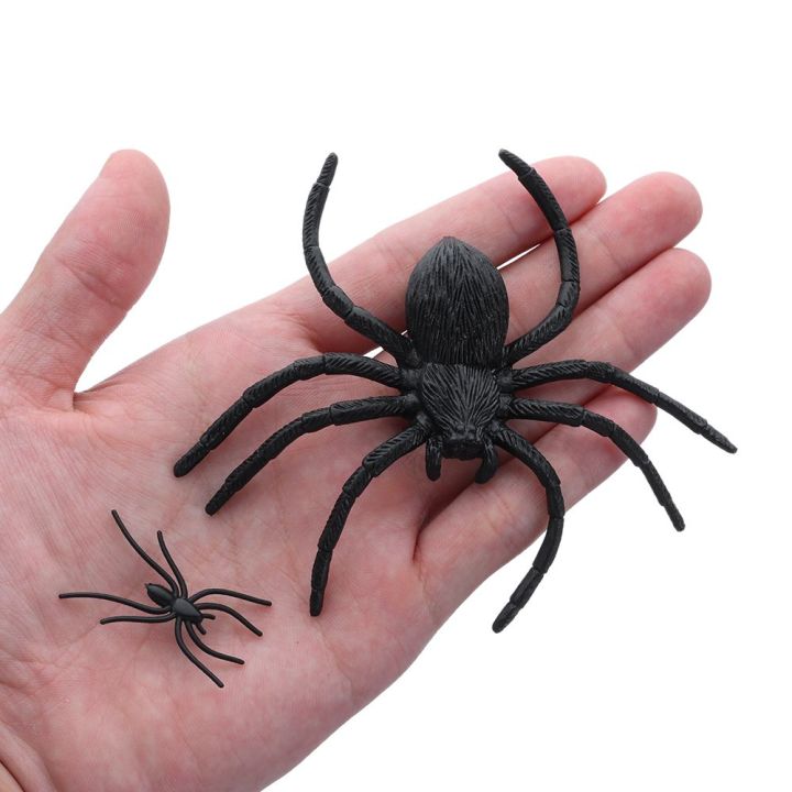20Pcs/Pack%20Black%20Novelty%20Toy%20Spider%20Web%20Haunted%20House%20Prop%20Decorative%20Spiders%20Prank%20Plastic%20Fake%20Spider%20-%20Image%202