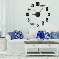 DIY Wall Clock New Modern Design Silent Acrylic English Numbers Wall Clocks for Home Living Room Wall Watch Stickers Decoration. 