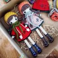 diy Material Package Crochet Knitting Yarn Doll Can Hold Big Doll Snowflake Girl Five-Strand Milk Cotton 45 cm High. 