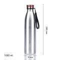 Stainless Steel Water Bottle 1L Silver Color. 