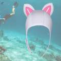 Scuba Diving Hood Cap 3mm Neoprene Hood Headgear Head Cover Thermal White Pink. 