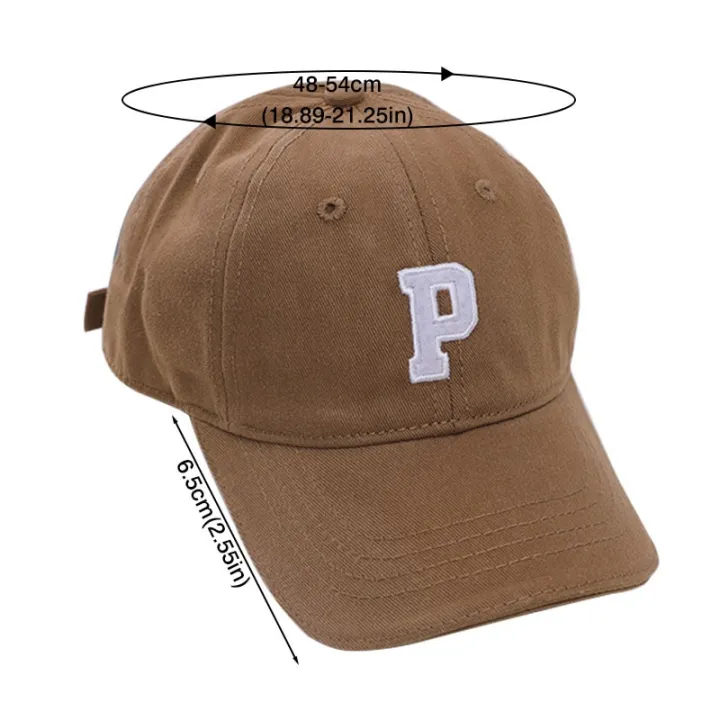 Letter%20P%20Embroidered%20Baby%20Baseball%20Cap%20for%20Girl%20Boy%20Summer%20Sunscreen%20Kids%20Hat%20Children%20Solid%20Color%20Hip%20Hop%20Hats%202-7Y%20-%20Image%206