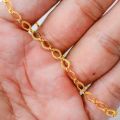 22K Gold Plated Luxury Circle Cable Bracelet 4MM Men and Women Jewelry 22K Pure Gold Colour Classic Charm Women Lady Chain Replatable Bracelets Fashion Wedding Party Gifts 24K. 