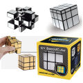 Professional Speed Cube Original Mirror Cube Rubik Cube Silver/Gold 3×3x3 Puzzle Fidget Toy. 