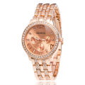 Geneva Rose Gold Watch Women Luxury Brand. 