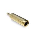Headset 3.5 to 6.5 Converter 3.5mm Male to 6.5mm Female Jack Plug Microphone MIC Audio Adapter for PC Phone Stereo. 