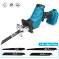 Cordless Electric Reciprocating Saw Metal Woodworking Cutting Tool 4000SPM with 4 cutting blade EasyLife. 