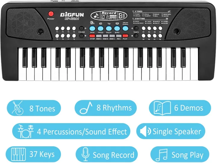 BIGFUN%2037%20Key%20Piano%20Musical%20Keyboard%20Toy%20with%20Power%20Option,%20Recording%20and%20mic,%20Electronic%20Piano%20Keyboard%20Multi-Function%20Portable%20Piano%20Keyboard%20for%20Beginners,%20Kids%20Musical%20Instrument%20Gift%20Toys%20for%20Over%203%20Year%20Old%20Children%20Boy%20and%20Girls%20(BF-430C)%20-%20Image%204