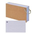 Loose-Leaf Binder Memo Book Durable Double-sided Horizontal Line Loose-Leaf Index Cards With Cover Flash Cards Study. 