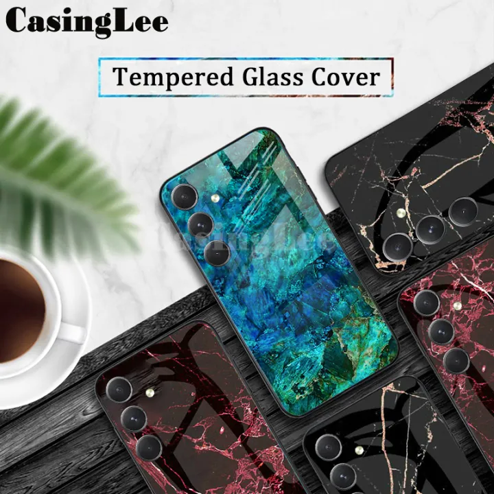 For%20Samsung%20A15%20case%20Fashion%20Marble%20Tempered%20Glass%20Protector%20Soft%20Frame%20Silicon%20Cover%20For%20Samsung%20Galaxy%20A15%20Back%20Cover%20Phone%20cases%20-%20Image%202