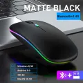 LED Wireless Mouse compatible Slim Rechargeable Silent Mice RGB Ergonomic Gaming mouse for Computer Laptop PC 2.4GHz. 