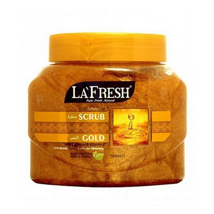 La Fresh Gold Face and Body Scrub 500ml