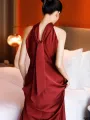High-end red new bride wedding banquet Chinese style toast dress wedding dress 2023 long morning dress. 