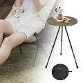 Foldable Picnic Table, Coffee Tea Table Portable Height Adjustable Mini with Tripod Camping Folding Table for Travel, Garden, Self Driving. 