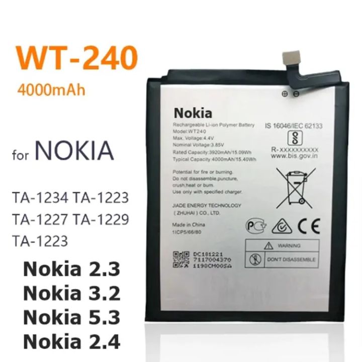 Nokia%202.3%20(TA-1211,%20TA-1214,%20TA-1206,%20TA-1209)%20Battery%20Replacement%20WT240%20Battery%20with%204000mAh%20Capacity_Silver%20-%20Image%202