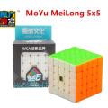 Moyu Meilong 5 5x5 Magic Speed Rubik Cube Stickerless Professional Fidget Toys MFJS Meilong 5 Cubo Magico Puzzle Stress Reliever Toys - New Deco LK. 