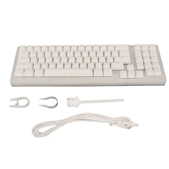 Game Keyboard, Pluggable Switch Mechanical Keyboard 77 Key for Laptop
