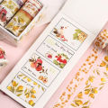 RHS Online 10 Rolls/Set Washi Tape Decorative Masking Tapes Sticky Paper Tape for Journals DIY Crafts Gift Wrapping. 