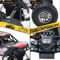RC Rechargeable ROCK CRAWLER OFF ROAD METAL BODY(4 x 4) HIGH Speed Climbing Rally JEEP / Truck 2.4Ghz Version. 