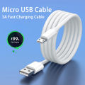USB Micro Cable 3A Fast Charge Data Cable for Samsung Xiaomi Tablet Android Mobile Phone Accessories Charger Charging USB Cable. 