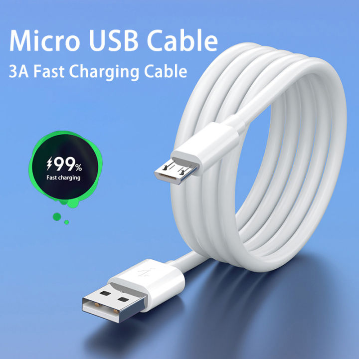 Fast Charging Cable Charger For Android Tablet USB Micro Cable 3A