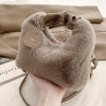 Plush Handbag Shoulder Bag Crossbody Bag Messenger Bag Square Bag. 