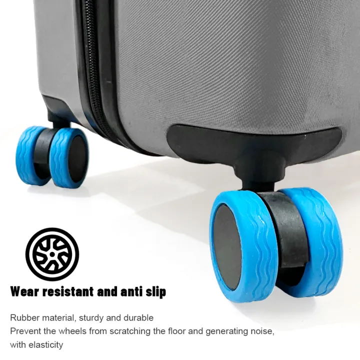 %E3%80%90support%E3%80%91%204/8pcs%20Travel%20Luggage%20Caster%20Silent%20Sound%20Wheels%20Protection%20Cover%20For%20Reduce%20Wheel%20Wear%20-%20Image%202
