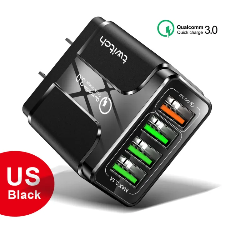 Twitch%2018W%204%20USB%20Ports%20Charger%20Adapter%203A%20Quick%20Charge%203.0%20Fast%20Charge%20New%20Mobile%20Charging%20Charger%20Fast%20Wall%20Charger%20For%20iPhone%2011%20Xiaomi%20Samsung%20Travel%20Wall%20Charger%20-%20Image%202