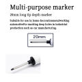 1/3pcs 20mm Multi-Purpose Deep Hole Long Nib Markers For Metal Perforating Pen Waterproof Decoration Marker. 