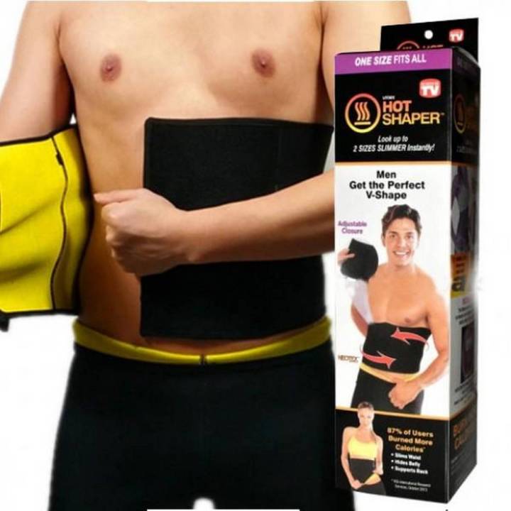 Hot Shaper Belt Belly Slimming Belt Tummy Trimmer Belly Fat Burner for Men Women Adjustable Size Daraz.lk