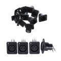 20 Pcs Black XLR Connector: 10 Pcs Male Plug Straight Terminal Panel Mounted Connector & 10 Pcs 3 Pin Female Jack Panel Mount Chassis PCB Socket Connector. 