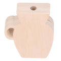 Wood Vase Simple Vintage Style Natural Pinewood Durable Sturdy Household. 