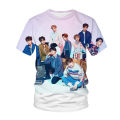 T-shirts 3D print Korea band Stray Kids streetwear Boys Girls Fashion summer round neck oversized tshirt kids tees tops clothing. 